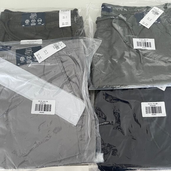 Mens Hollister Jogger Shorts (4 pair) in XXL - Picture 1 of 6